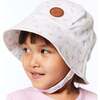 Printed Twill Hat, White Dandelions - Hats - 2