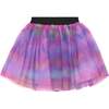 Printed Tulle Skirt, Multicolor Waves - Skirts - 1 - thumbnail