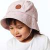 Printed Twill Hat, Light Pink Flowers - Hats - 2