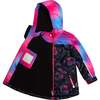 Printed Two-Piece Spring Rain Set, Black Unicorns - Raincoats - 4