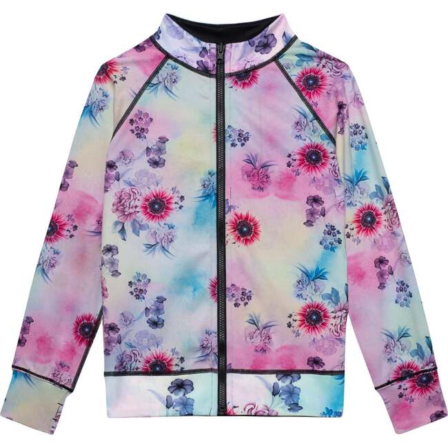 Reversible Jacket, Multicolor Flowers & Black