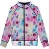 Reversible Jacket, Multicolor Flowers & Black - Jackets - 1 - thumbnail