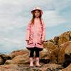 Printed Rain Coat And Hat Set, Pink Unicorns - Jackets - 2