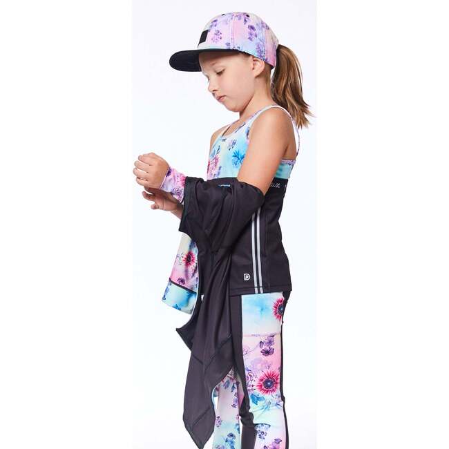 Reversible Jacket, Multicolor Flowers & Black - Jackets - 3