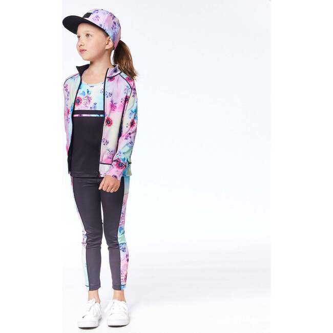 Reversible Jacket, Multicolor Flowers & Black - Jackets - 4