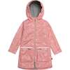Printed Rain Coat And Hat Set, Pink Unicorns - Jackets - 4