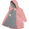 Printed Rain Coat And Hat Set, Pink Unicorns - Jackets - 5