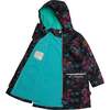 Printed Rain Coat And Hat Set, Black Butterflies - Jackets - 6