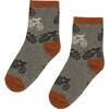 Printed Socks, Heather Grey Bikes - Socks - 1 - thumbnail