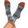 Printed Socks, Heather Grey Bikes - Socks - 2