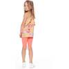 Printed Sleeveless Tunic And Biker Short Set, Coral Fruits - Mixed Apparel Set - 3
