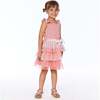 Printed Sleeveless Ruffle Dress, Cinnamon Pink Little Flowers - Dresses - 4
