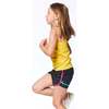 Printed Short With Mesh Insert Foil Triangle, Black - Shorts - 2