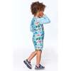 Printed One-Piece Rashguard, Blue Turtles - Rash Guards - 5