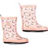 Printed Rain Boots, Dusty Pink Mini Flowers - Boots - 1 - thumbnail