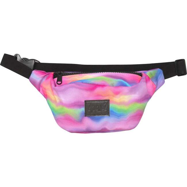 Printed Fanny Pack, Multicolor Waves - Bags - 1