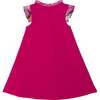 Printed Dress With Smocking Fuchsia Pink - Dresses - 4 - thumbnail