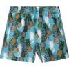 Printed Boardshort, Turquoise Pineapple - Swim Trunks - 1 - thumbnail