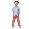 Printed Cotton Shirt, Blue Trucks - Shirts - 4