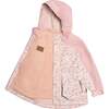 Printed 3-in-1 Spring Rain Set, Dusty Pink Mini Flowers And Grey Texture - Raincoats - 4