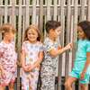 Organic Cotton Two-Piece Printed Pajama Set, Pink Toasters - Pajamas - 2