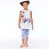 Organic Cotton Tunic With Eyelet Sleeves, White - Shirts - 2
