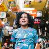 Printed Cotton Jersey Tee, Dark Teal Dinosaurs - T-Shirts - 2
