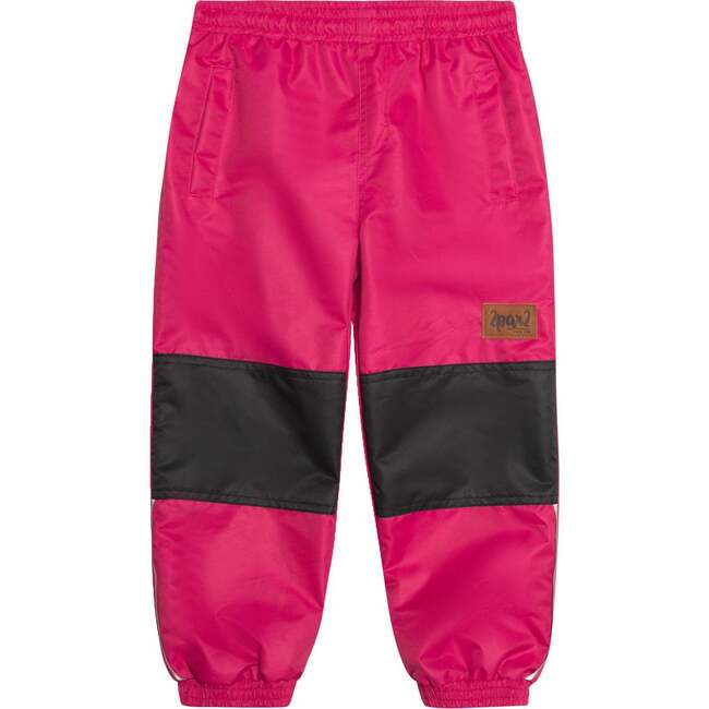 Printed 3-in-1 Rain Set, Black Butterflies And Fuchsia Pink - Raincoats - 6