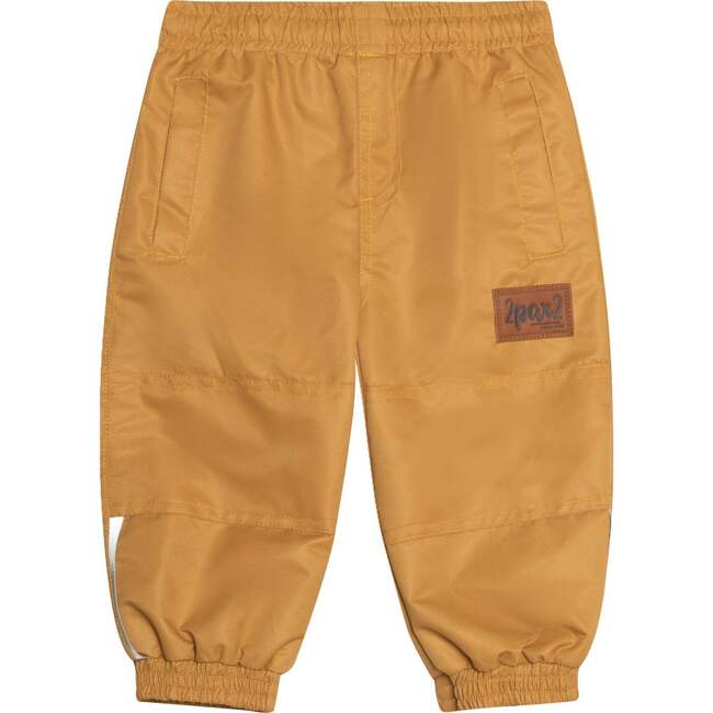 Printed 3-in-1 Rain Set, Khaki Dinosaurs And Golden Beige - Raincoats - 6