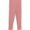 Printed Capri, Cinnamon Pink Little Flowers - Leggings - 1 - thumbnail