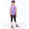 Printed Capri, Legging With Mesh Black Foil, Triangle - Leggings - 2