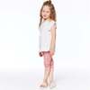 Printed Capri, Cinnamon Pink Little Flowers - Leggings - 2