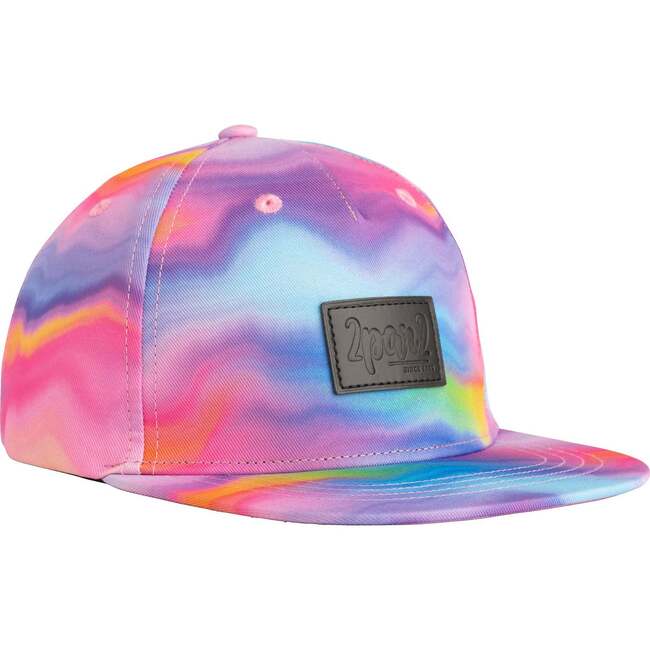 Printed Cap, Multicolor Waves - Hats - 1