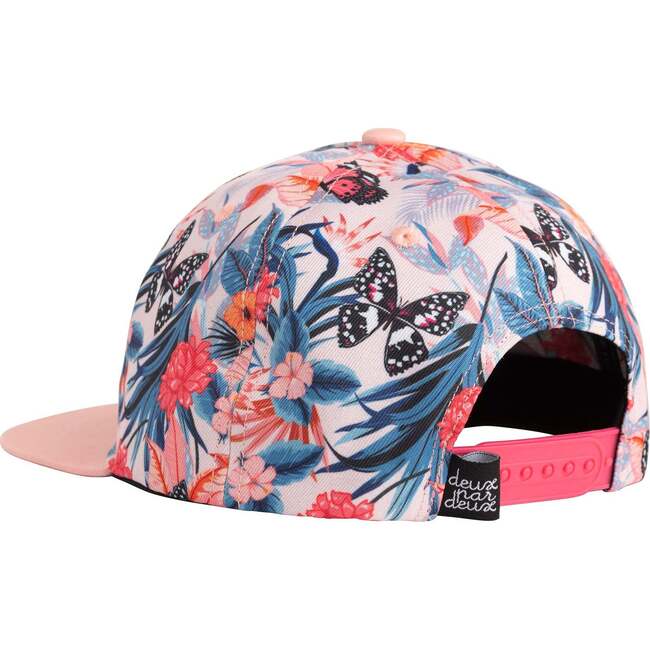 Printed Cap, Pink And Blue Butterflies - Hats - 3