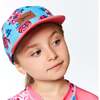Printed Cap, Pink And Blue Roses - Hats - 3