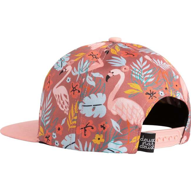 Printed Cap, Cinnamon Pink Flamingos - Hats - 3