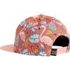 Printed Cap, Cinnamon Pink Flamingos - Hats - 3 - thumbnail