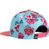 Printed Cap, Pink And Blue Roses - Hats - 4