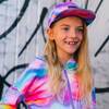Printed Cap, Multicolor Waves - Hats - 2