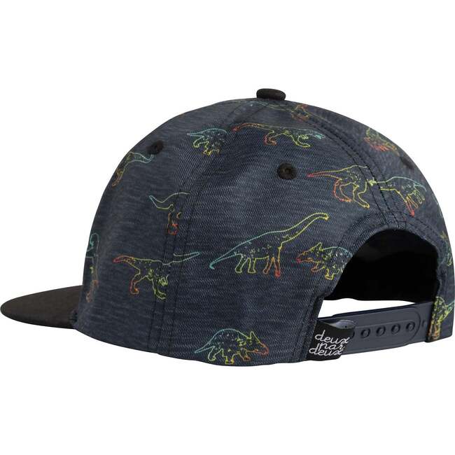 Printed Cap, Black Dinosaurs - Hats - 3