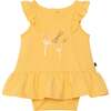 Organic Cotton Romper, Yellow - Rompers - 1 - thumbnail