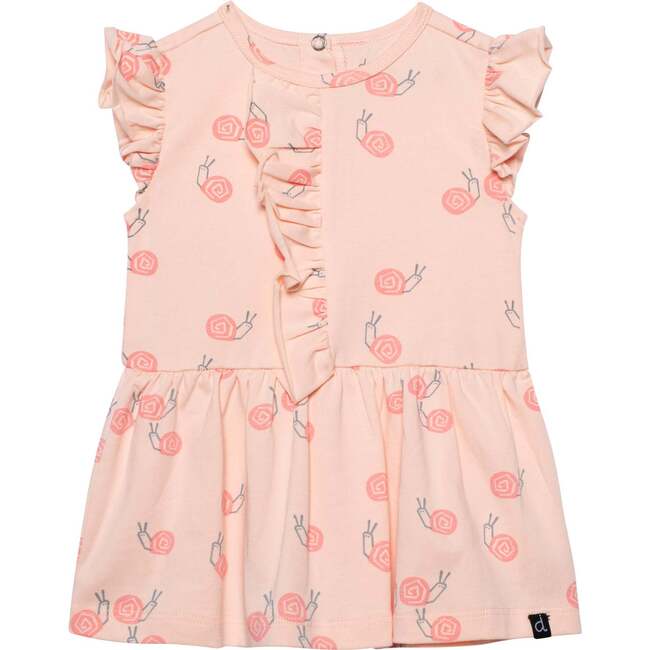 Organic Cotton Printed Tunic And Leggings Set, Pink Snails - Mixed Apparel Set - 2