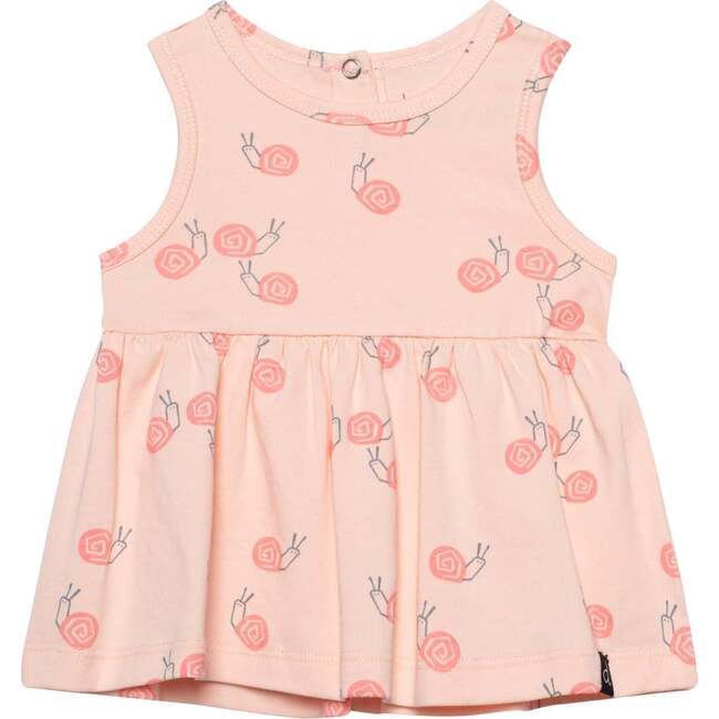 Organic Cotton Printed Top And Short Set, Pink Snails - Mixed Apparel Set - 2