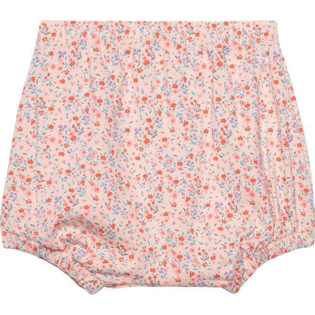 Organic Cotton Printed Top And Short Set, Pink Little Flowers - Mixed Apparel Set - 3