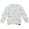 Organic Cotton Printed Top And Pant Set, Heather Beige Alligator - Mixed Apparel Set - 2