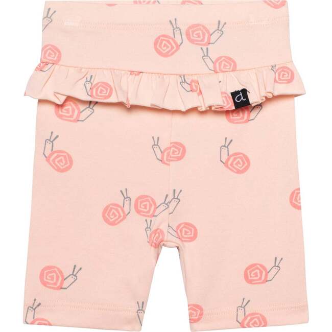 Organic Cotton Printed Onesie And Capri Set, Peach And Pink Snails - Mixed Apparel Set - 3