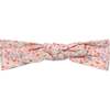 Organic Cotton Printed Headband, And Bib Set, Pink Little Flowers - Bows - 3