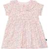 Organic Cotton Printed Dress, Set, Pink Little Flowers - Dresses - 2 - thumbnail