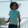 Foil Graphic Print T-Shirt, Greyish-Green - T-Shirts - 2