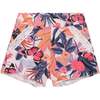 Organic Cotton Printed Short With Crochet, Pink And Blue Butterfly - Shorts - 1 - thumbnail